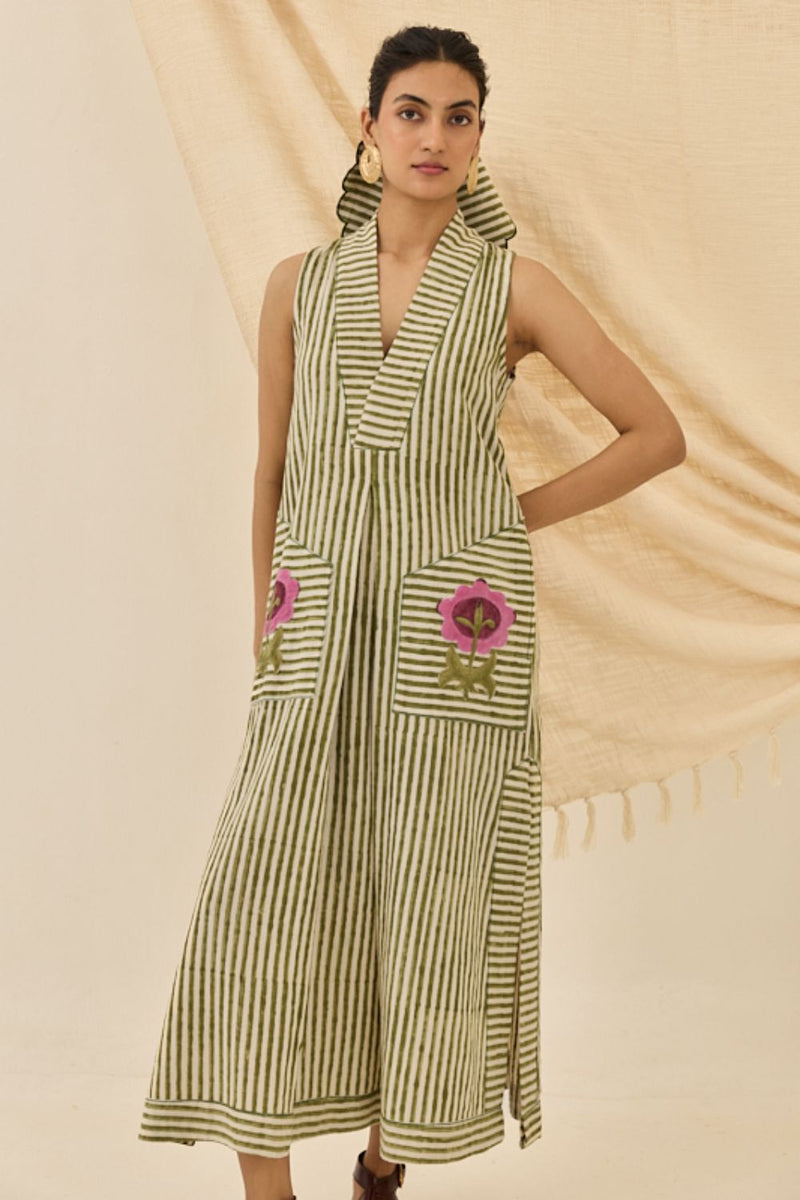 Pihu Handloom Day Dress cotton by JodiLife for women Worldwide