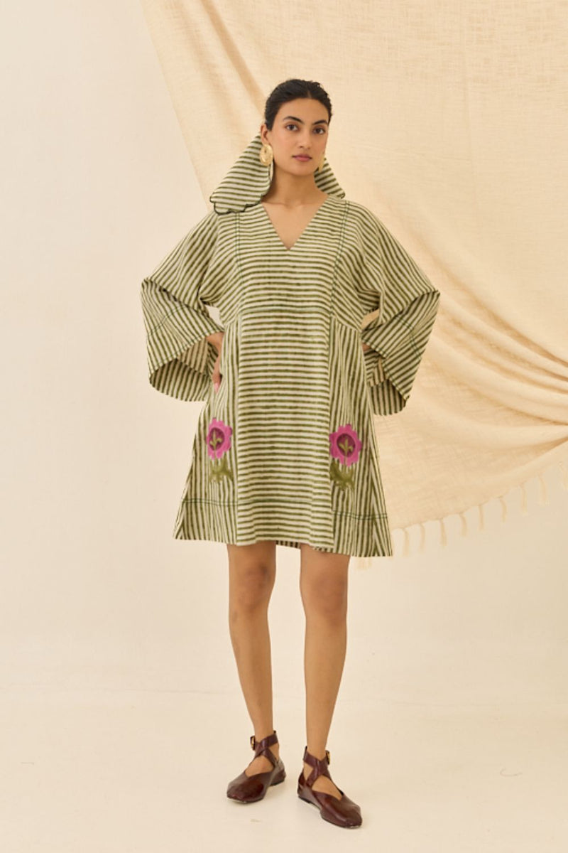 Pihu Handloom Shift Dress cotton by JodiLife for women Worldwide