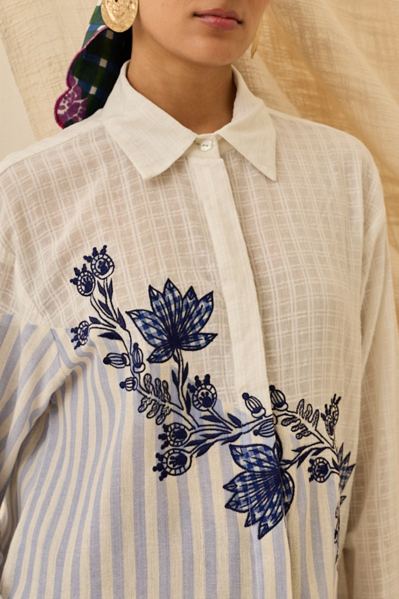 Kunj Handloom Shirt cotton by JodiLife for women Worldwide