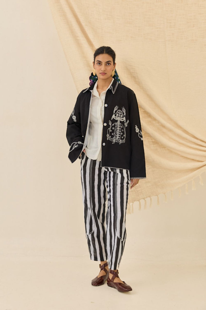 Jugnu Handloom Jacket cotton by JodiLife for women Worldwide