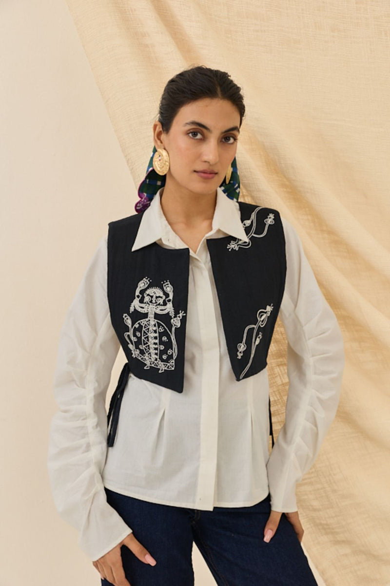 Jugnu Handloom Bib cotton by JodiLife for women Worldwide