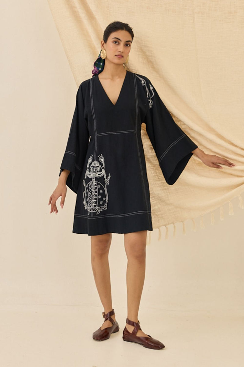 Jugnu Handloom Shift Dress cotton by JodiLife for women Worldwide