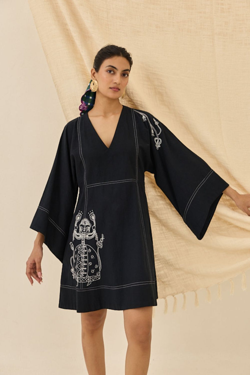 Jugnu Handloom Shift Dress cotton by JodiLife for women Worldwide