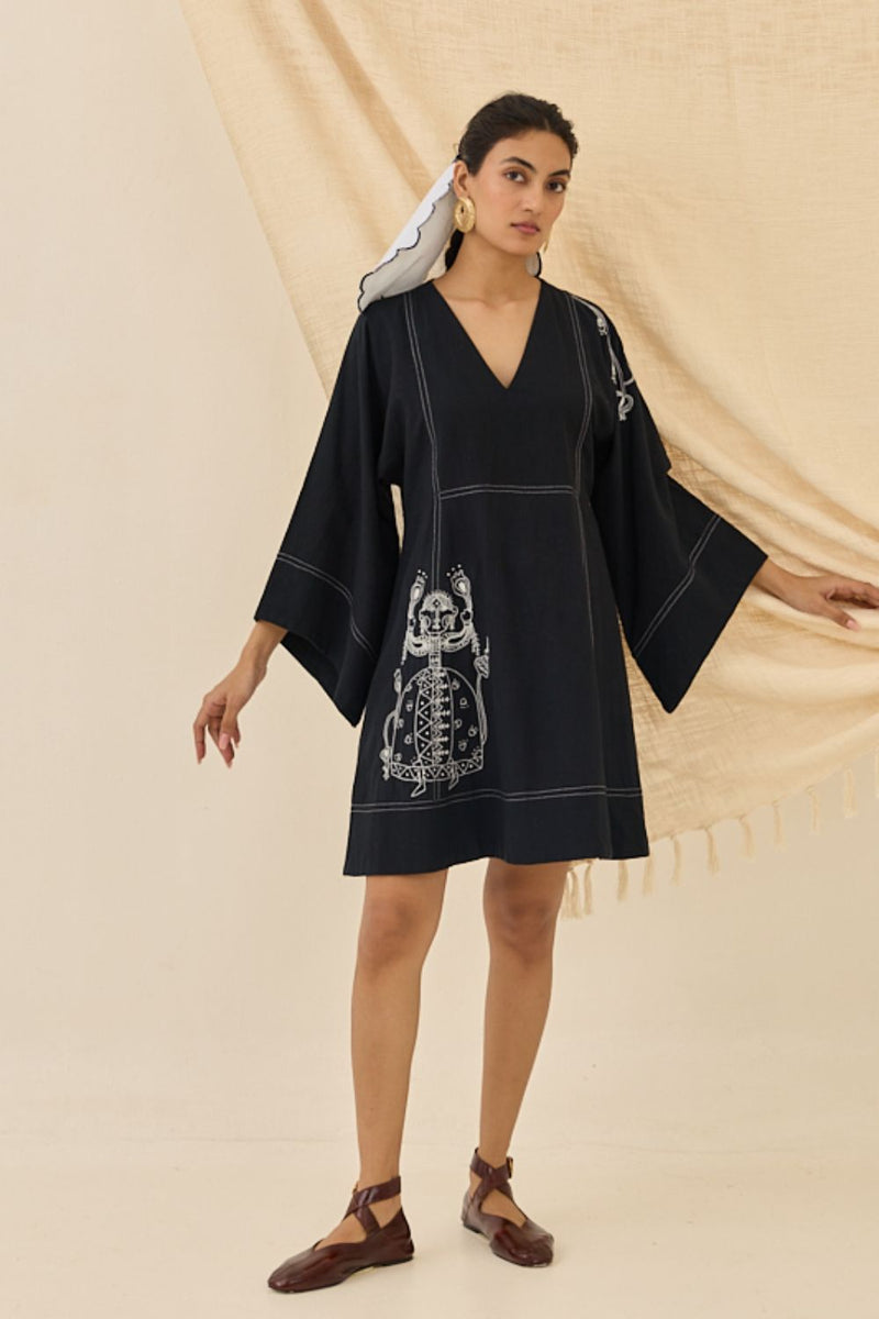 Jugnu Handloom Shift Dress cotton by JodiLife for women Worldwide