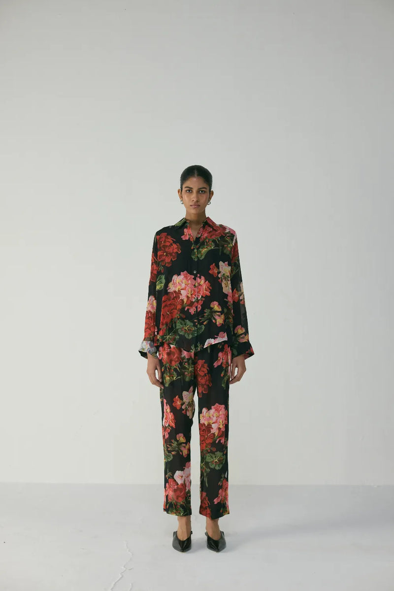 BLOODY MARY CO-ORD SET by Yam in black color for women Worldwide