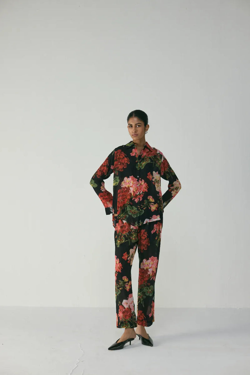 BLOODY MARY CO-ORD SET by Yam in black color for women Worldwide