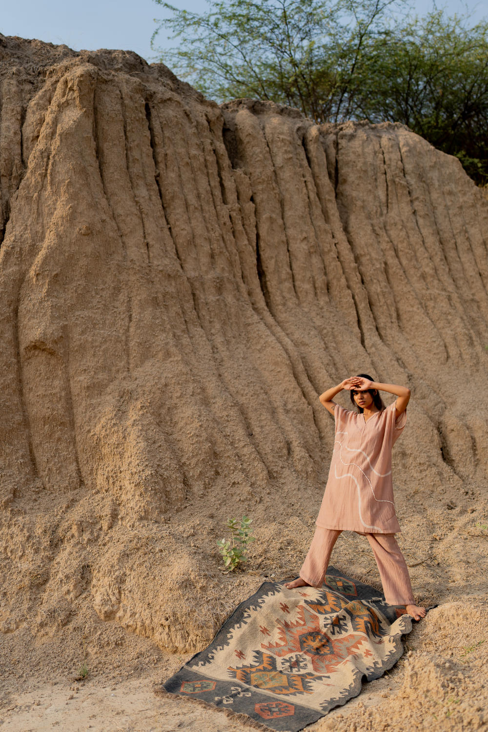 BLUSH CAFTAN SET