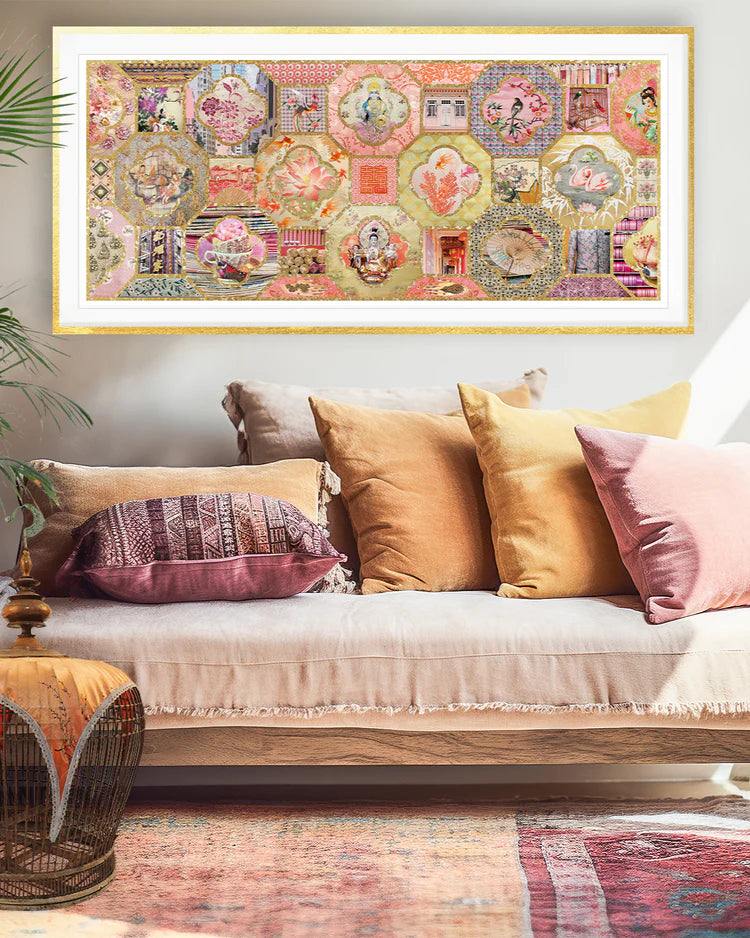 Chinoiserie In Gold & Blush Pinks