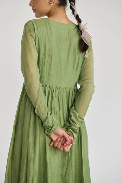 BOUGAINVILLEA SAGE GREEN ANARKALI