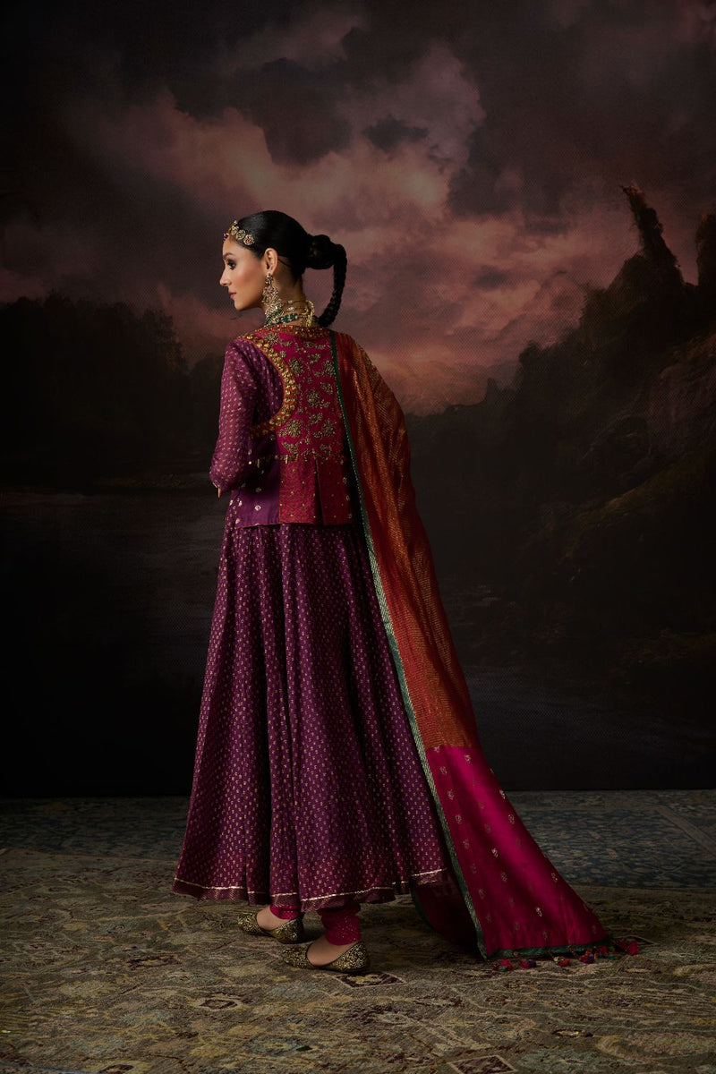BUSHRA DUPATTA chanderi by SWATTI KAPOOR in multi color for women Worldwide