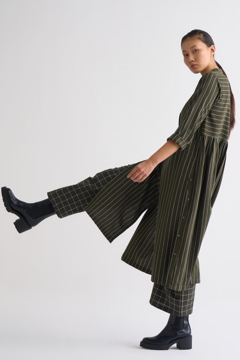 Back Gather Jacket Co ord - Olive Co-ord Set by THREE for women Worldwide
