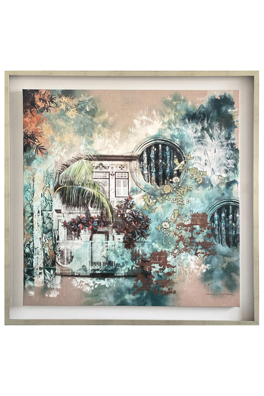 Bamboo Breeze Canvas Print (74x74 cm)