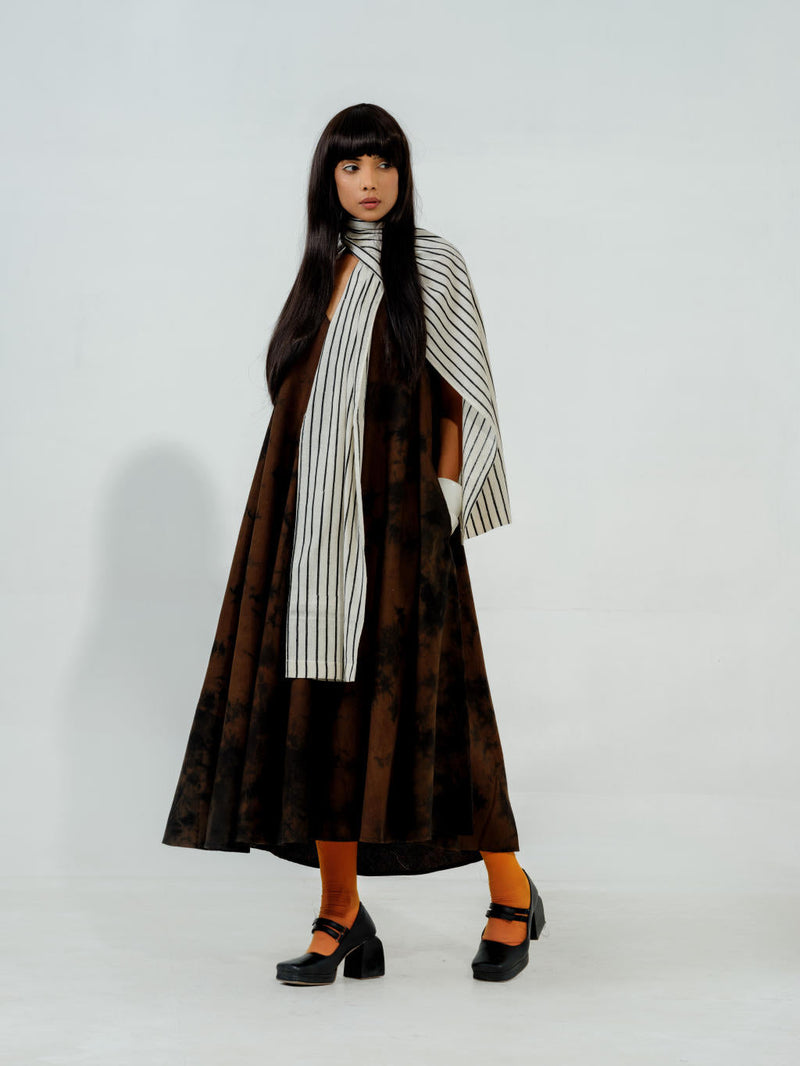 Bamboo Dress cotton matty dresses by Stoique in brown for women Worldwide