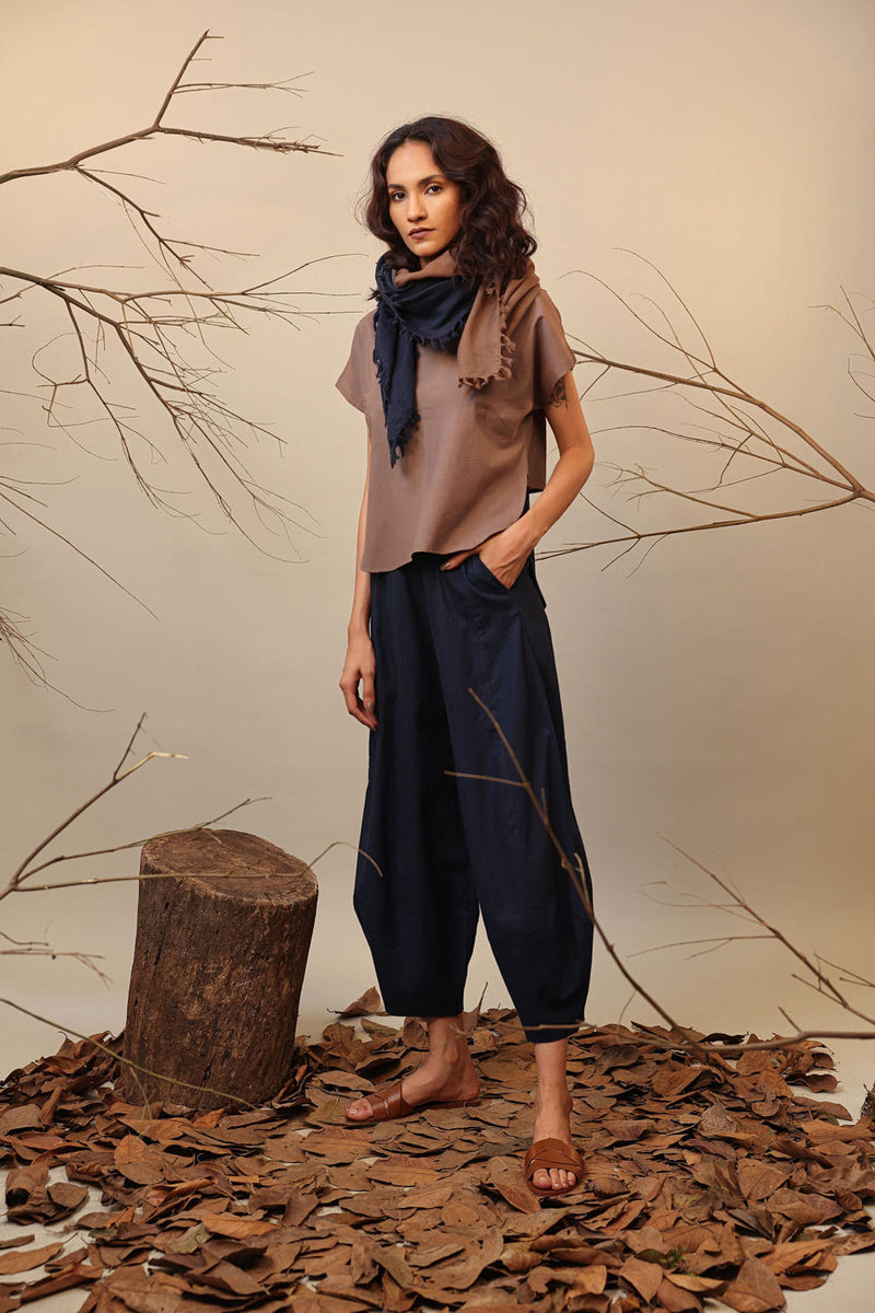 Beige & Blue Sevi Suga Set (2 PCS) 100% cotton by Mati in multi color for women Worldwide