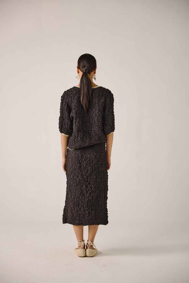 Bert Skirt-Black cotton by CORD for women Worldwide