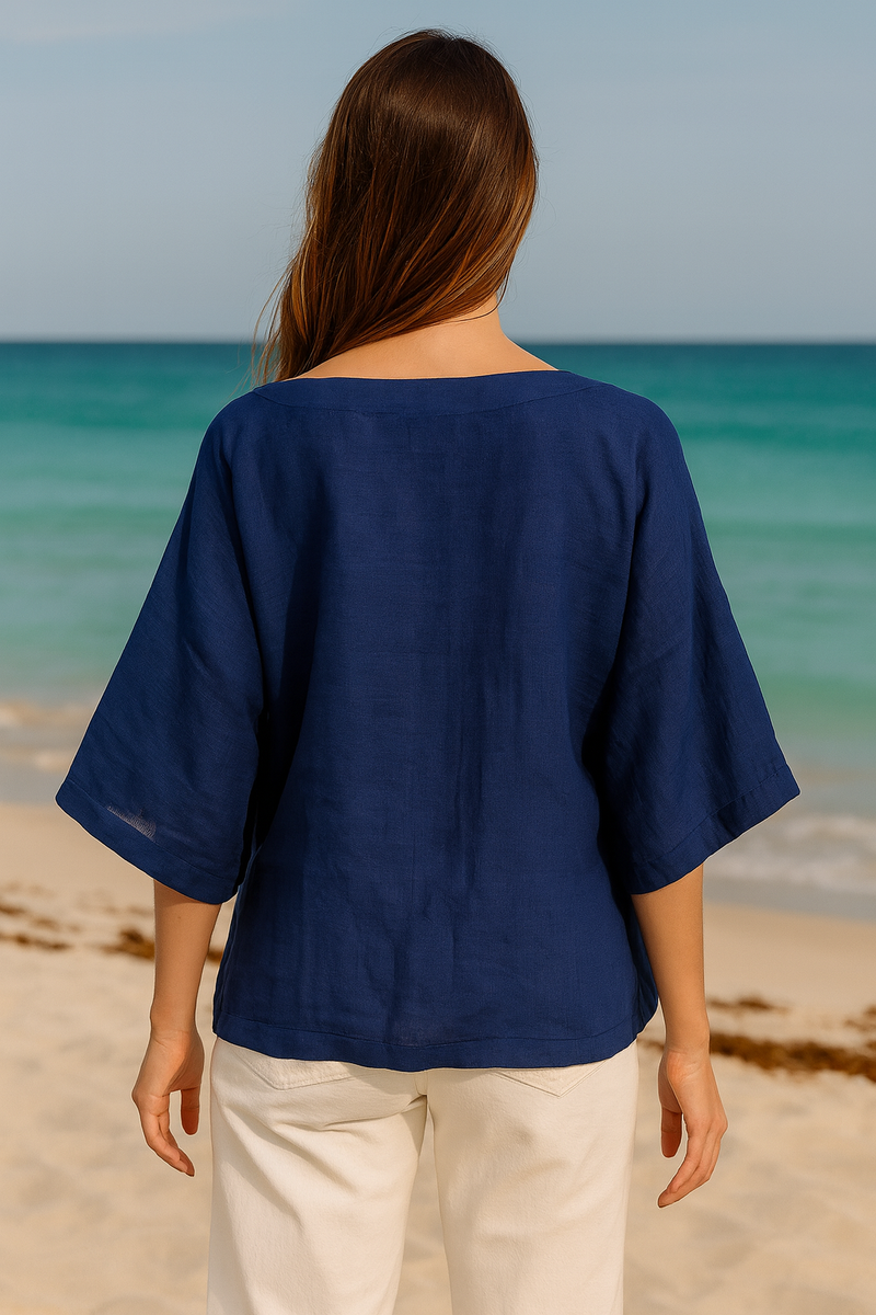 Besos Handsewn Top cotton by Moborr in multi color for women Worldwide