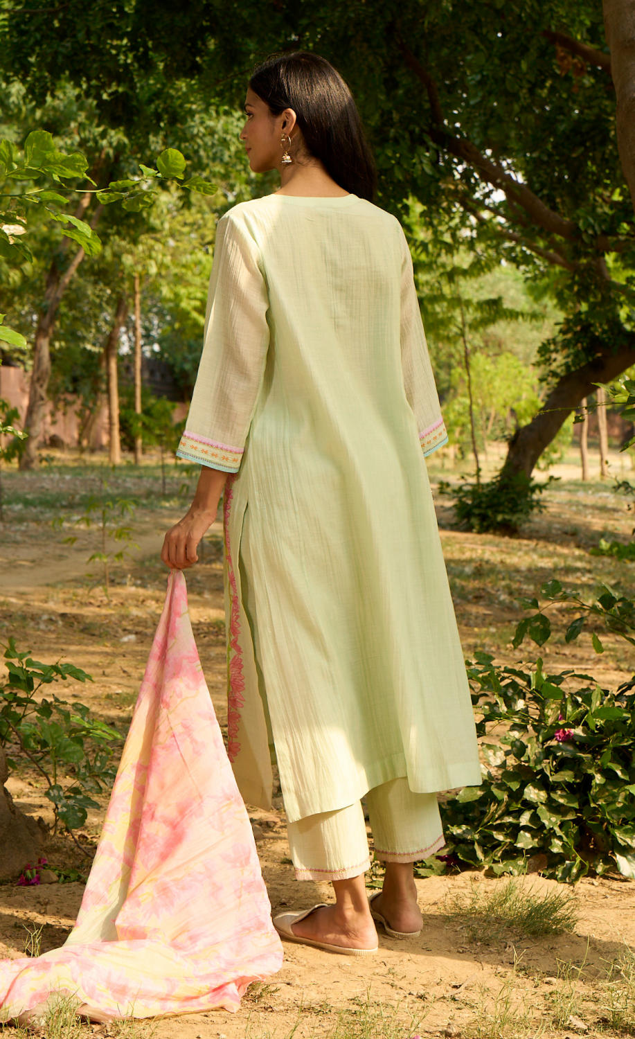 Bulbul Kurta Set-Light Green