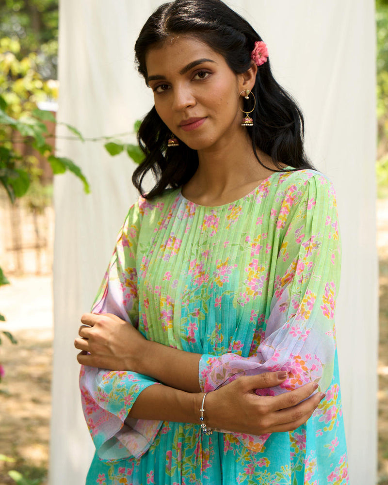 Puffin Kurta Set silk by Priti Prashant in multi color for women Worldwide