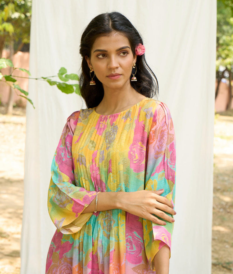 Goraiya Kurta Set mul by Priti Prashant in multi color for women Worldwide