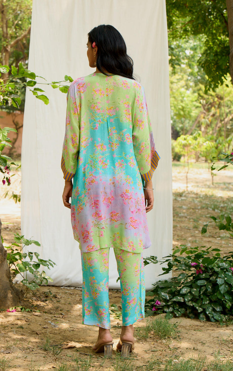 Peacock Kurta Set by Priti Prashant for women Worldwide