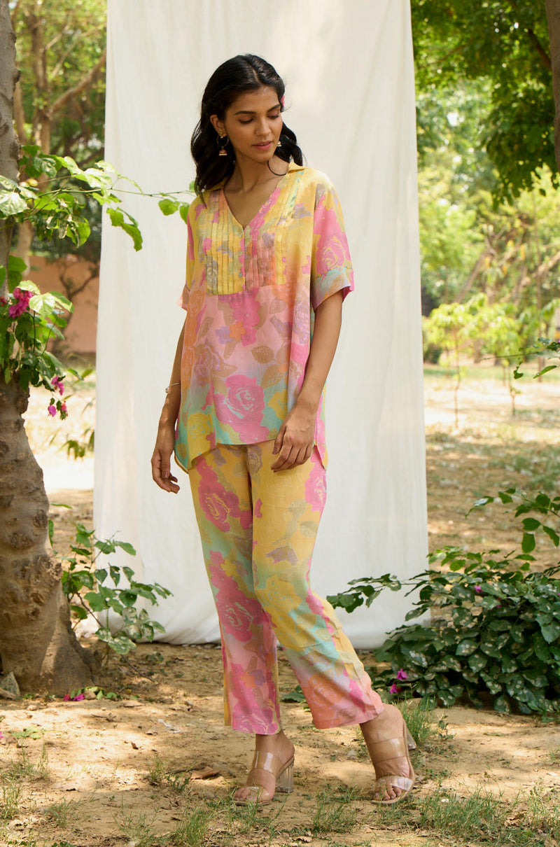 Robin Kurta Set by Priti Prashant in peach color for women Worldwide