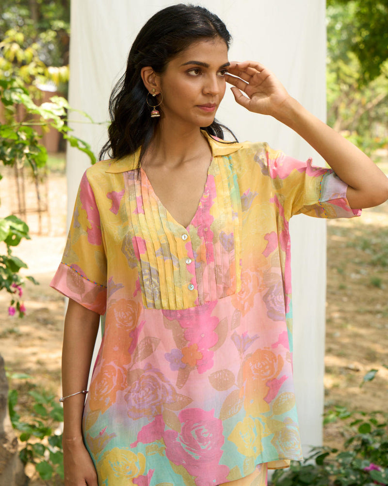 Robin Kurta Set by Priti Prashant in peach color for women Worldwide