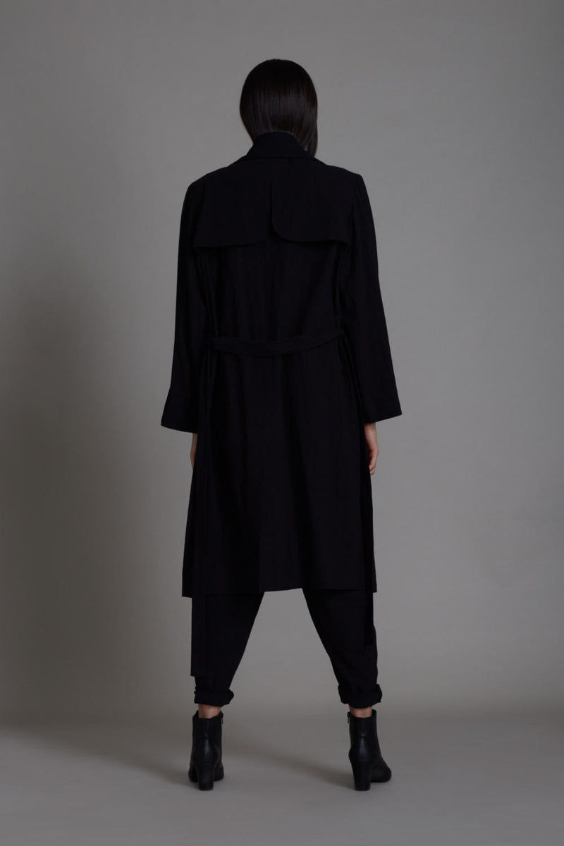 Black Milestone Set Co-ord Set,Jackets & Overlays by Mati in black color for women Worldwide