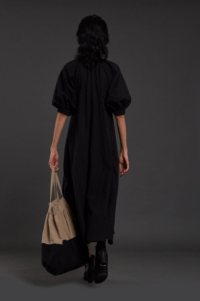 Black Raglan Dress Dress by Mati in black color for women Worldwide