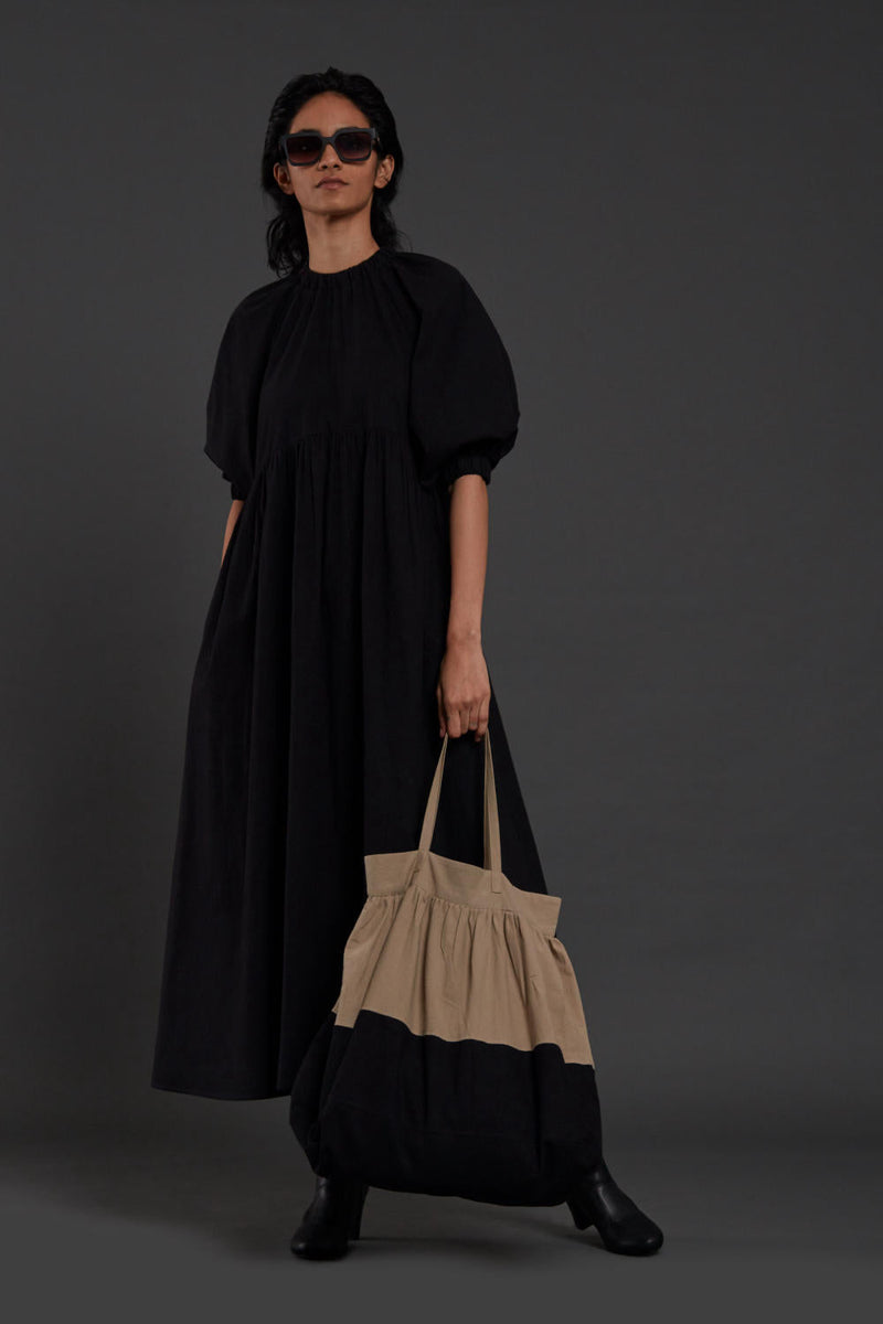Black Raglan Dress Dress by Mati in black color for women Worldwide