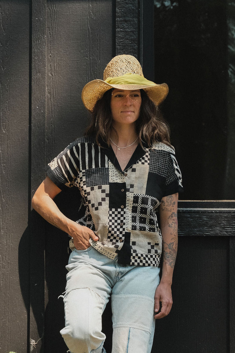 Black Spaces Shirt mul by World of Crow in multi color for women Worldwide