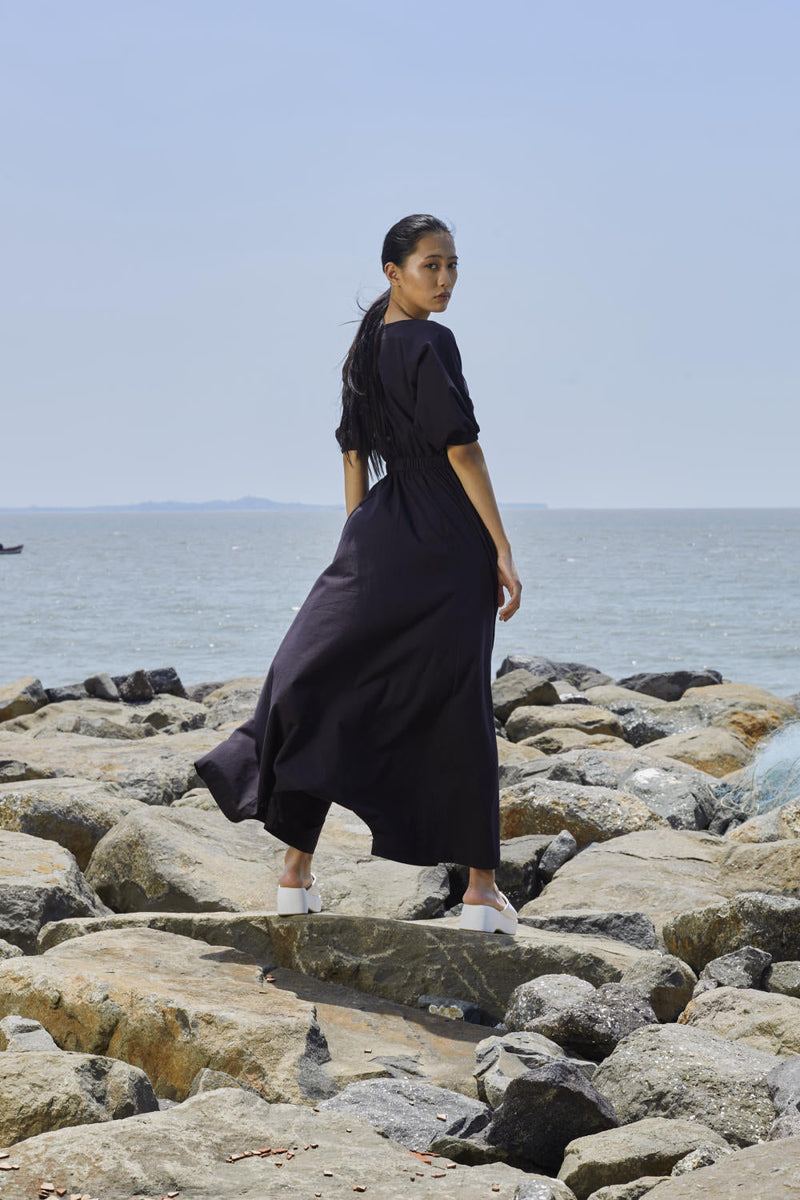 Black Sphara Jumpsuit Jumpsuits by Mati in black color for women Worldwide