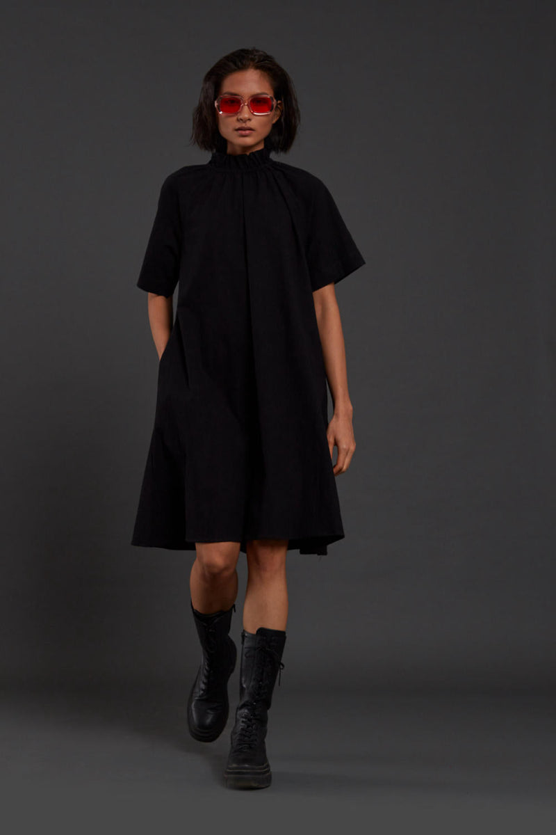 Black Tora Dress Dress by Mati in black color for women Worldwide