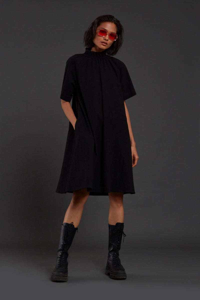 Black Tora Dress Dress by Mati in black color for women Worldwide
