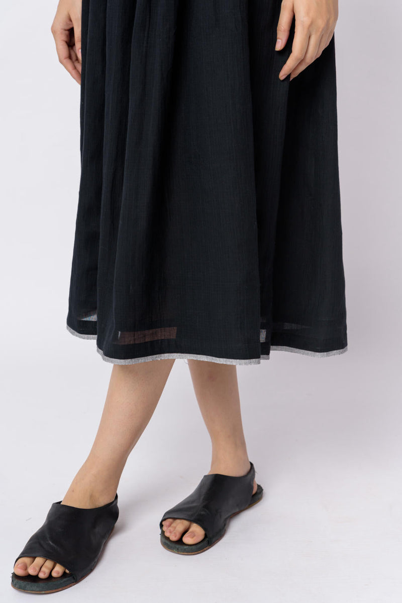Black front tie - up dress - Black Dress by World of Crow in black color for women Worldwide