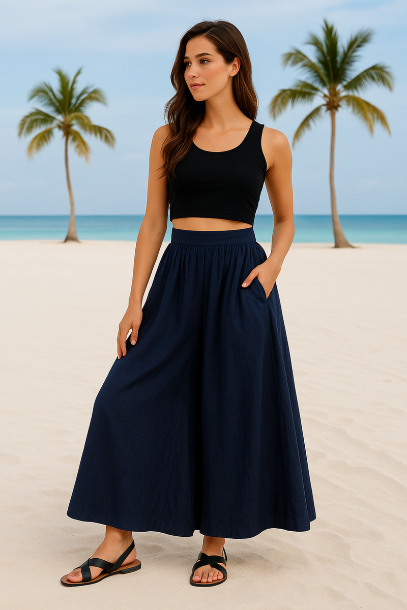 Blaeberry Skirt Pants 100% cotton by Moborr for women Worldwide