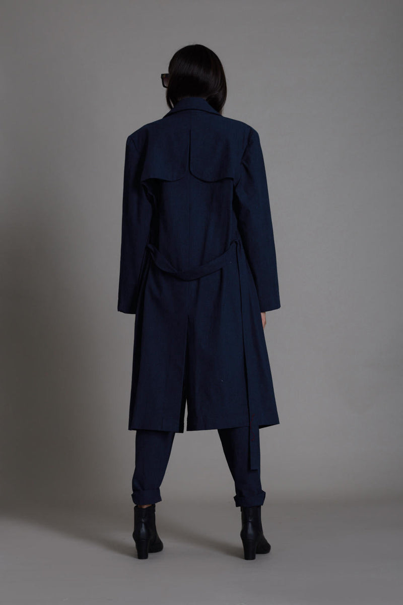 Navy Blue Milestone Set Co-ord Set,Jackets & Overlays by Mati for women Worldwide