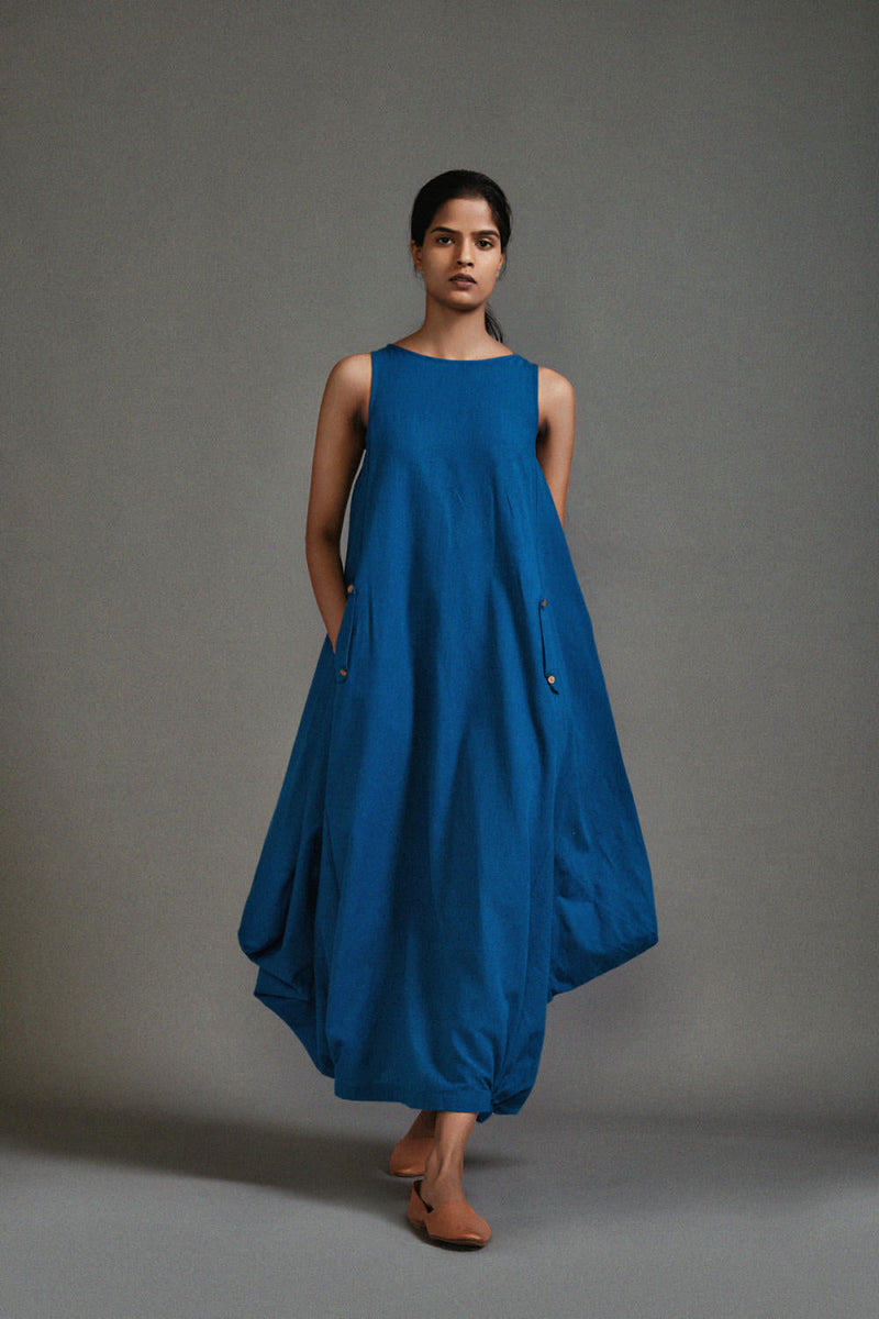 Blue New Vari Aakar cotton by Mati in blue color for women Worldwide