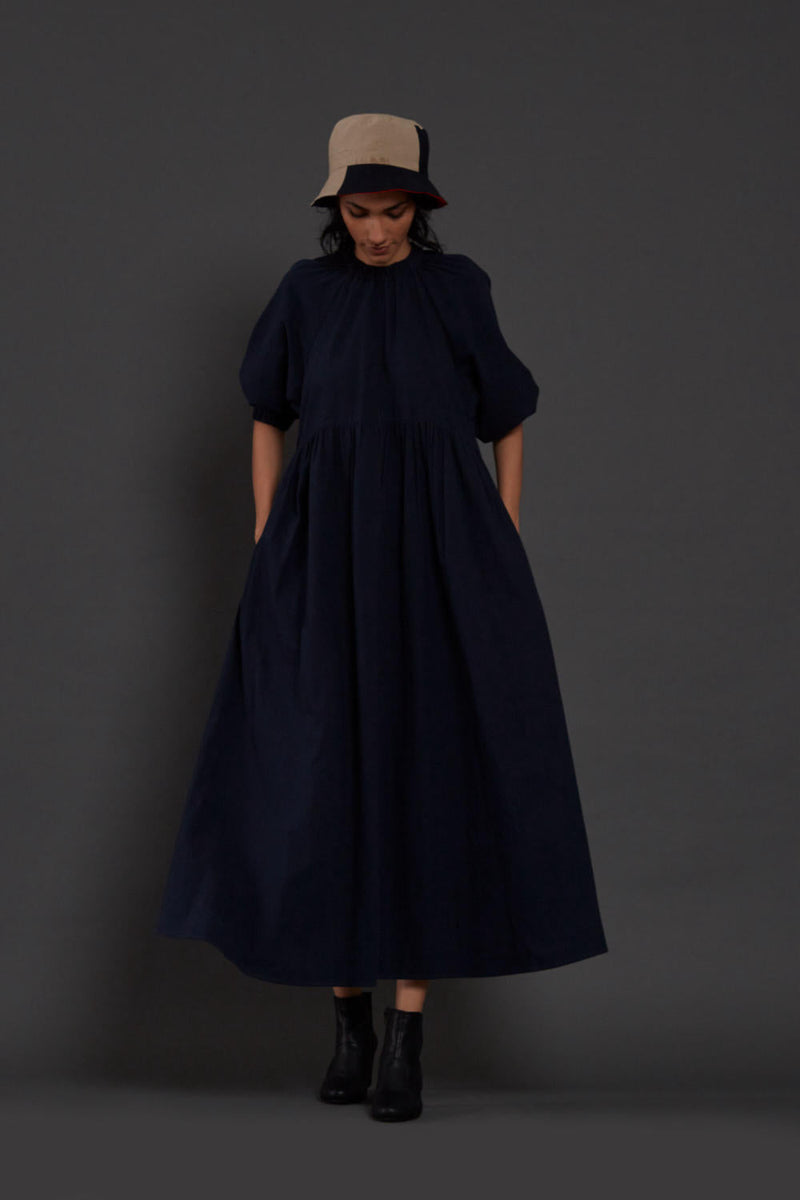 Navy Blue Raglan Dress Dress by Mati for women Worldwide