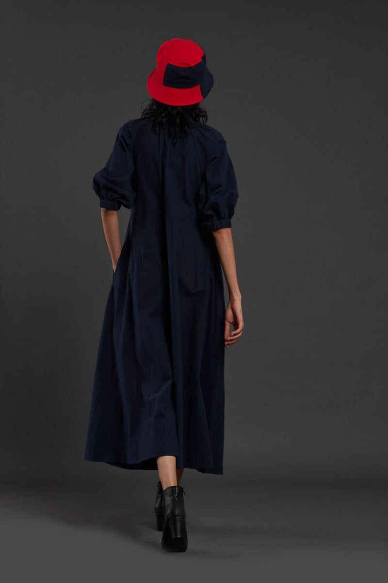 Navy Blue Raglan Dress Dress by Mati for women Worldwide