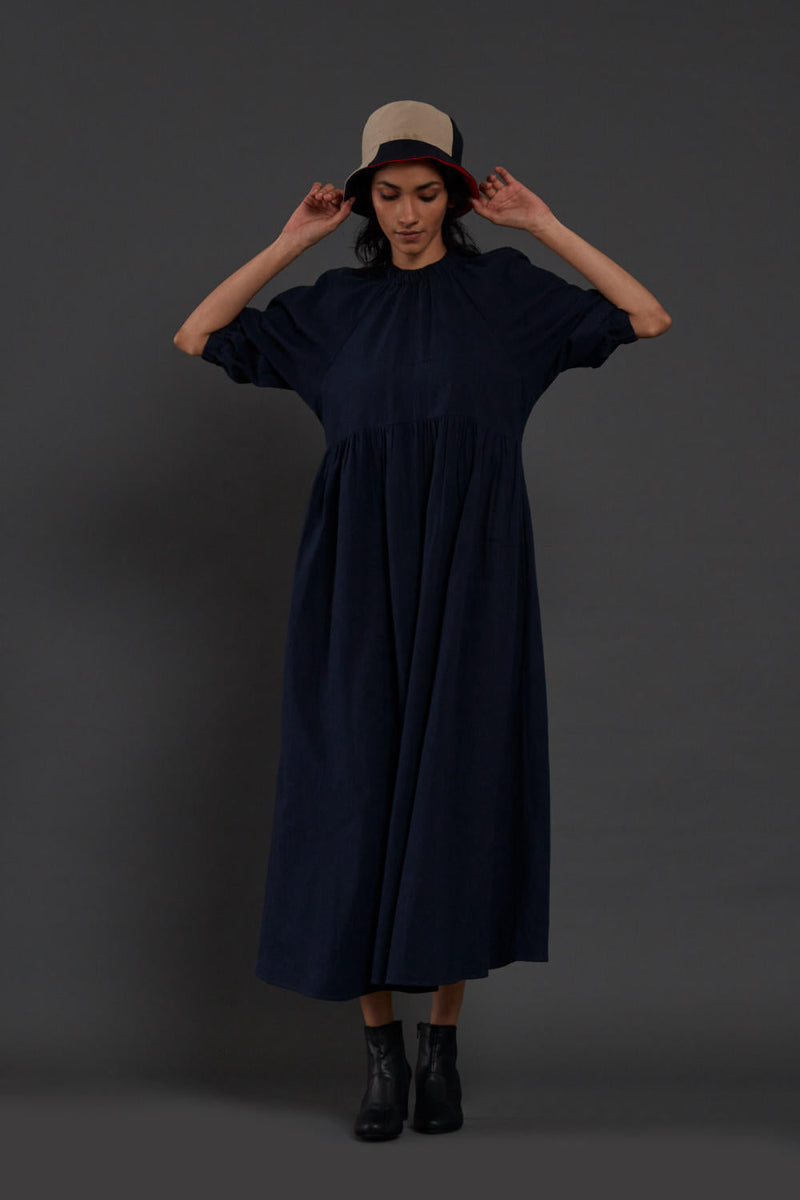 Navy Blue Raglan Dress Dress by Mati for women Worldwide