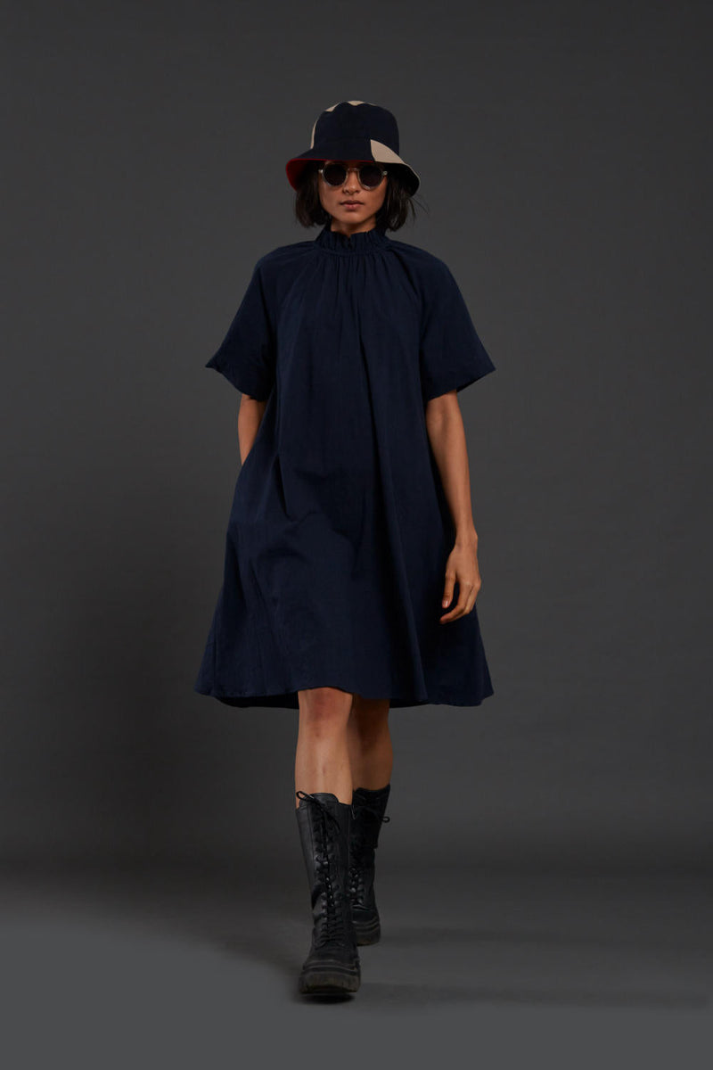 Navy Blue Tora Dress Dress by Mati for women Worldwide