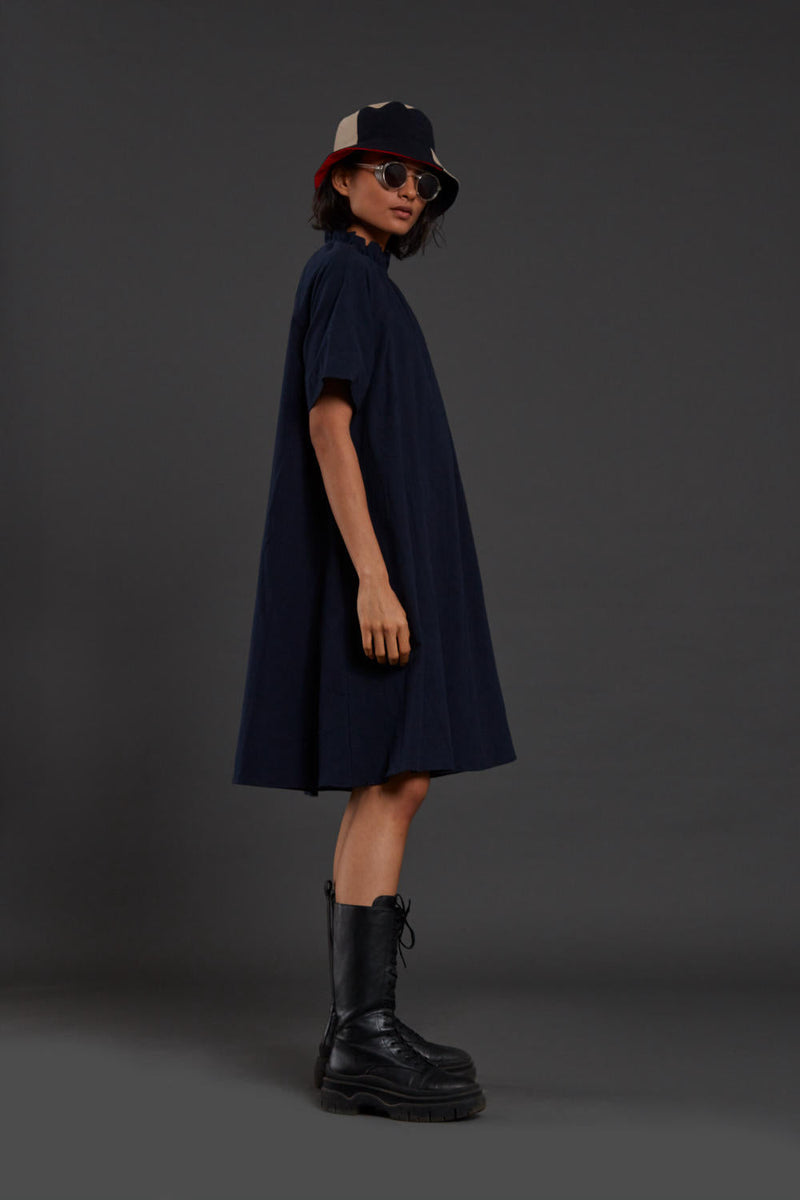Navy Blue Tora Dress Dress by Mati for women Worldwide