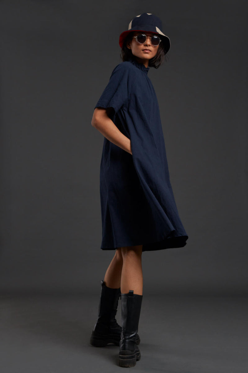 Navy Blue Tora Dress Dress by Mati for women Worldwide