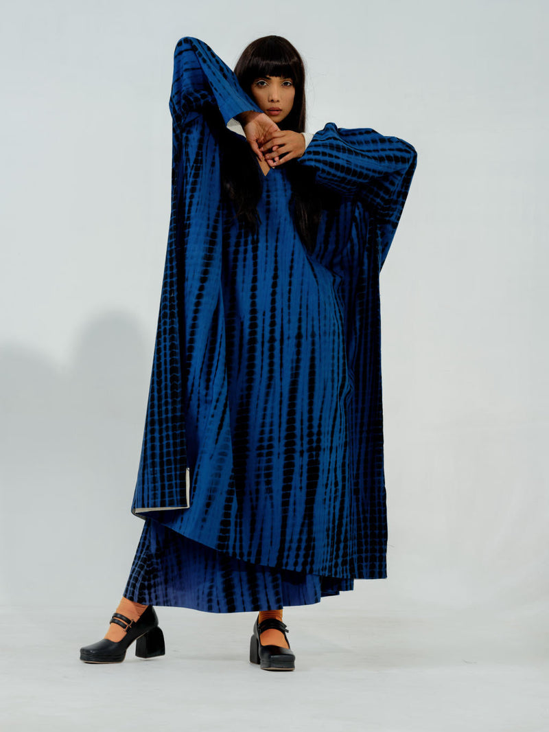 Blue Truffle Dress cotton matty dresses by Stoique in blue for women Worldwide