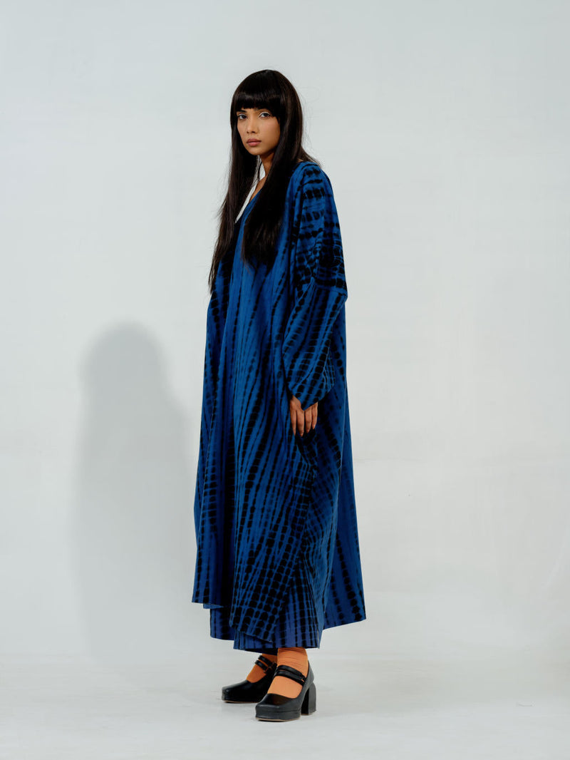 Blue Truffle Dress cotton matty dresses by Stoique in blue for women Worldwide