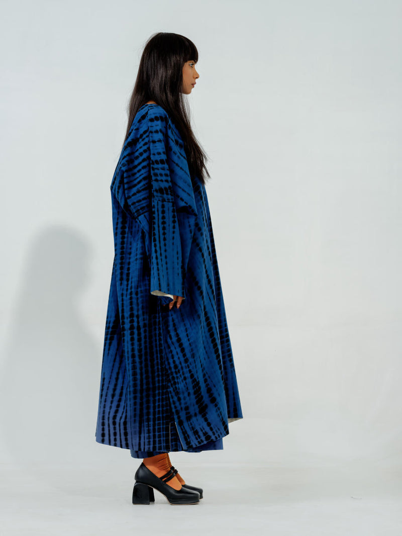 Blue Truffle Dress cotton matty dresses by Stoique in blue for women Worldwide