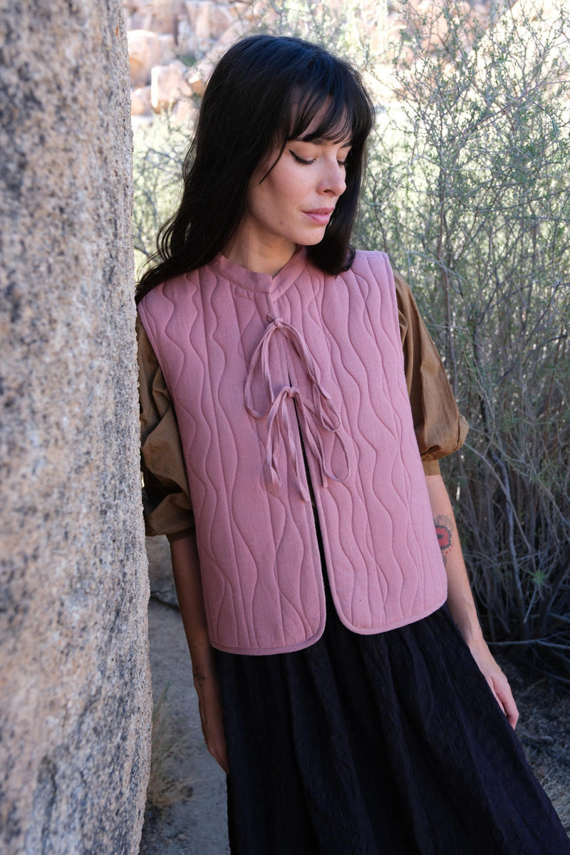 Blush puffer Jacket cotton by World of Crow in pink color for women Worldwide