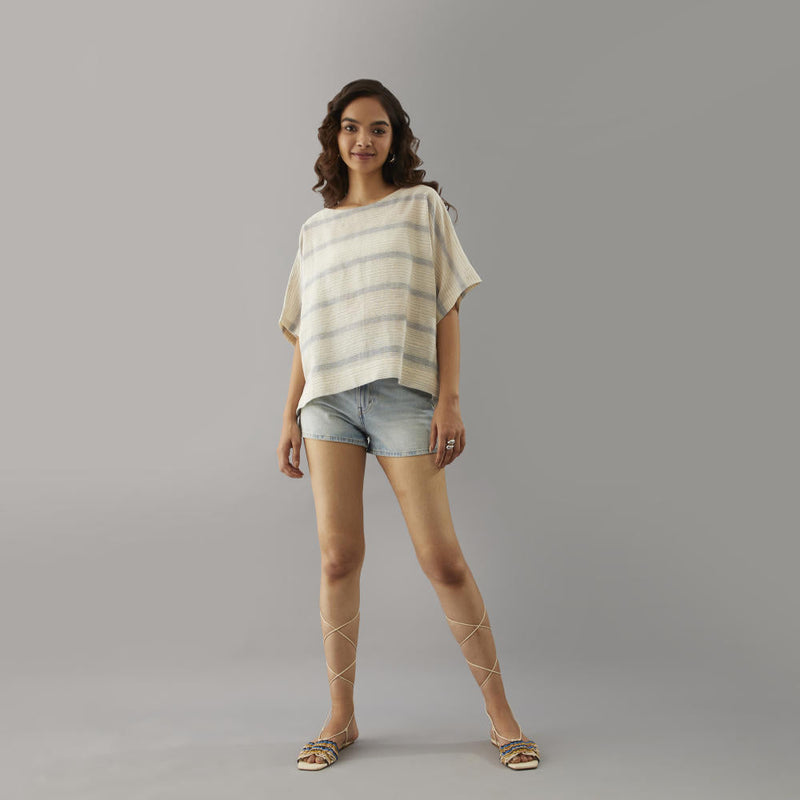 Bombura Relaxed Top cotton by Moborr for women Worldwide
