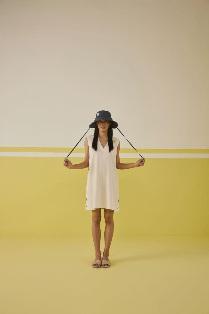 Boundless Summer Organic Cotton Dress cotton by SUI in white color for women Worldwide