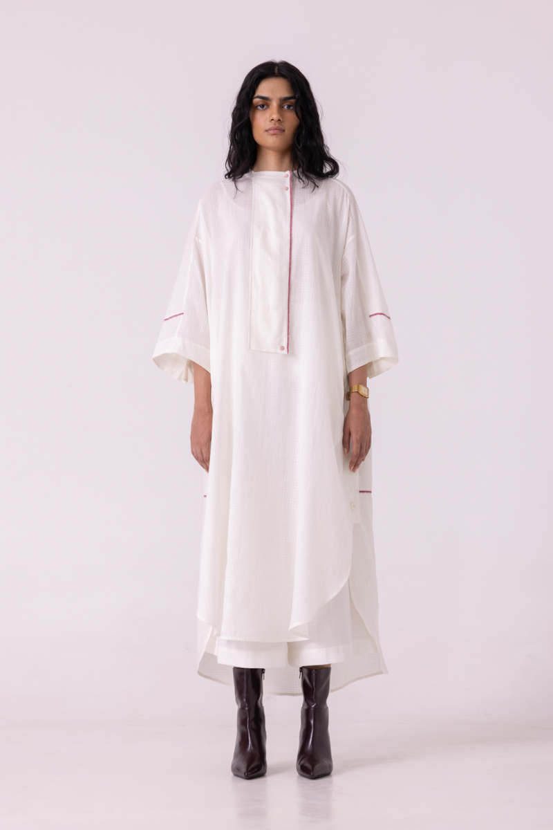 Brad Off White Handwoven Pants cotton by The Summer House for women Worldwide
